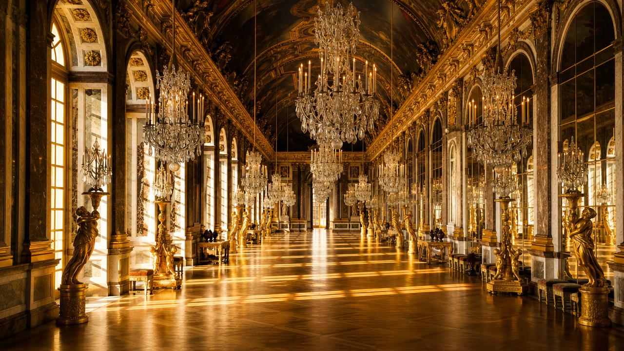 The Hall of Mirrors at the Palace of Versailles